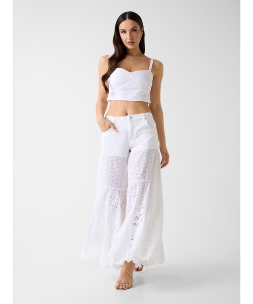 Guess（ゲス）の「ESCAPE Pant パンツ ワイドパンツ（その他パンツ・レディース・ホワイト・27inch/26inch/25inch/24inch）」の6枚目の写真