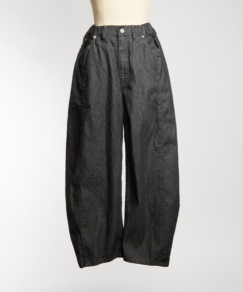 gomme(ゴム)の「バレルデニムパンツ(デニムパンツ・レディース・チャコールグレー/ブラック・MEDIUM)」の13枚目の写真
