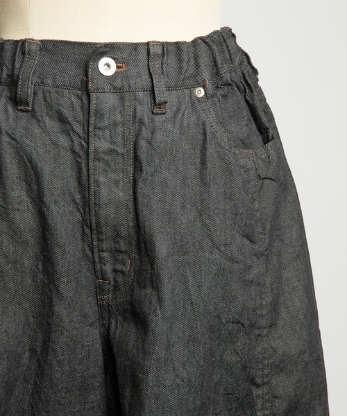 gomme(ゴム)の「バレルデニムパンツ(デニムパンツ・レディース・チャコールグレー/ブラック・MEDIUM)」の16枚目の写真