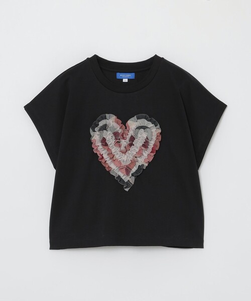 BLUE LABEL CRESTBRIDGE WEB限定　チュールハートTシャツ WEB限定】チュールハートTシャツ（Tシャツ/カットソー）｜BLUE LABEL