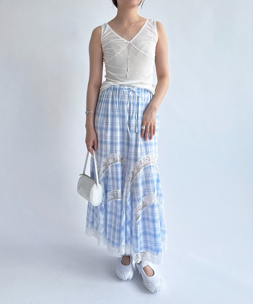 EDIT. FOR LULU(エディットフォールル)の「【NOHRA/ノーラ】Cotton rib tank top(タンクトップ・レディース・ホワイト/ブラック・SMALL)」の10枚目の写真