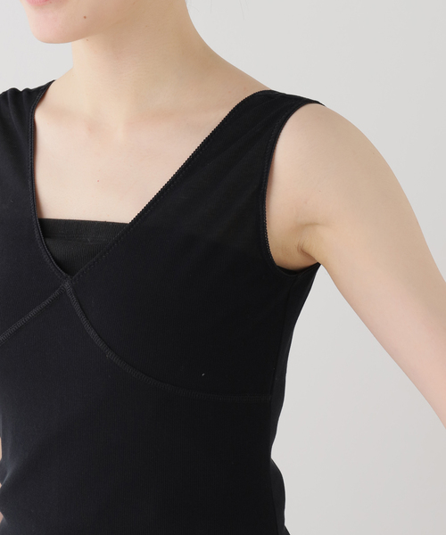 EDIT. FOR LULU(エディットフォールル)の「【NOHRA/ノーラ】Cotton rib tank top(タンクトップ・レディース・ホワイト/ブラック・SMALL)」の14枚目の写真