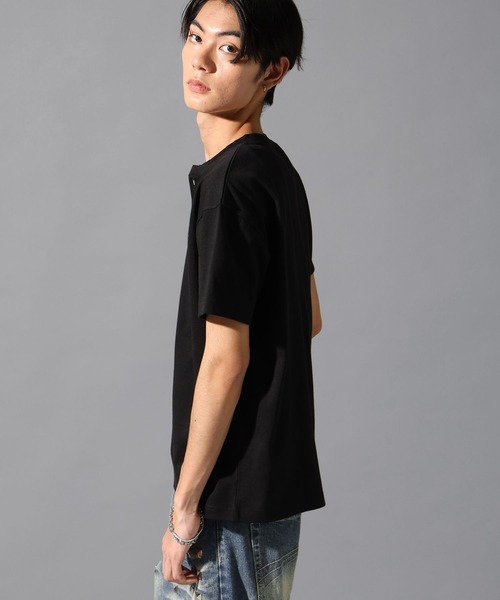 LAND MUSEUM(ランドミュージアム)の「LAND MUSEUM/ヘンリータイト半袖T(Tシャツ/カットソー・メンズ・ブラック/チャコール/ホワイト・LARGE/MEDIUM)」の20枚目の写真
