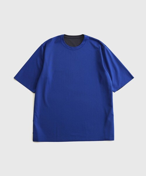 ADAM ET ROPE'(アダムエロペ)の「26SS ハイゲージシャンブレーリバーシブルTEE(Tシャツ/カットソー・メンズ・ブラック/ベージュ系その他/ダークブラウン/ネイビー・L/M)」の12枚目の写真