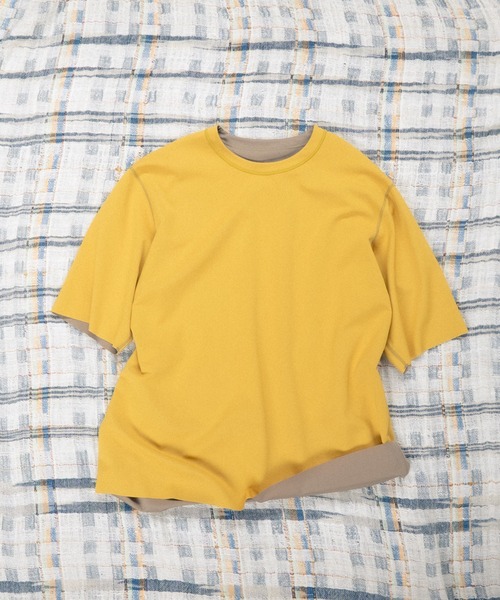 ADAM ET ROPE'(アダムエロペ)の「26SS ハイゲージシャンブレーリバーシブルTEE(Tシャツ/カットソー・メンズ・ブラック/ベージュ系その他/ダークブラウン/ネイビー・L/M)」の19枚目の写真