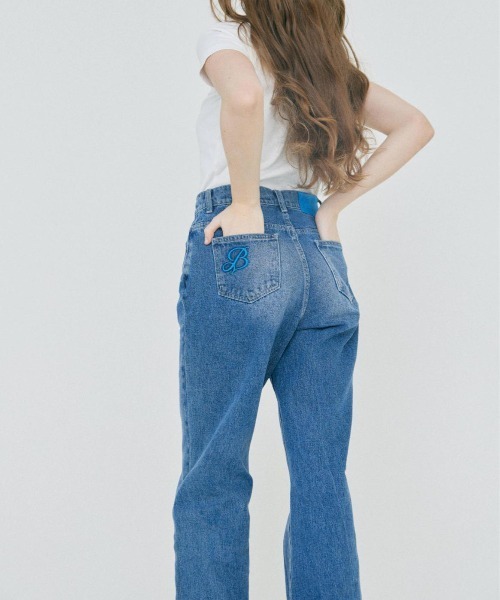 BLUE×PALANG(ブルーパラン)の「B SEMI FLARE DENIM(デニムパンツ・レディース・インディゴブルー・SMALL/MEDIUM)」の7枚目の写真