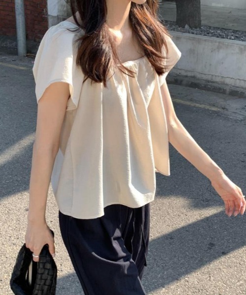 semplice（センプリチェ）の「ブラウス【韓国ファッション】（シャツ/ブラウス・レディース・ベージュ・F）」の12枚目の写真