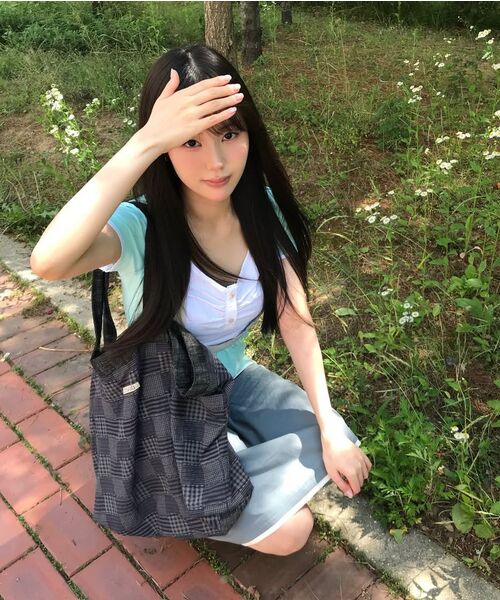 OAFISH(オアフィッシュ)の「Shirring U neck T-shirts, Mint(Tシャツ/カットソー・レディース・その他・FREE)」の11枚目の写真
