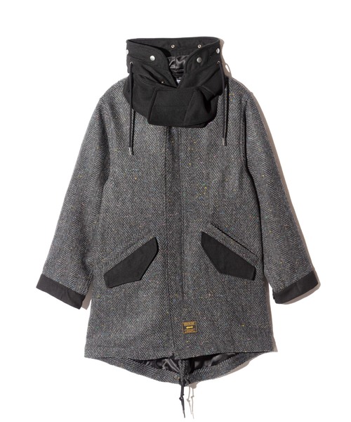 glamb(グラム)の「High Neck Mods Coat / ハイネックモッズコート(モッズコート・メンズ・グレー/グリーン/チャコール・S/M/L)」の8枚目の写真