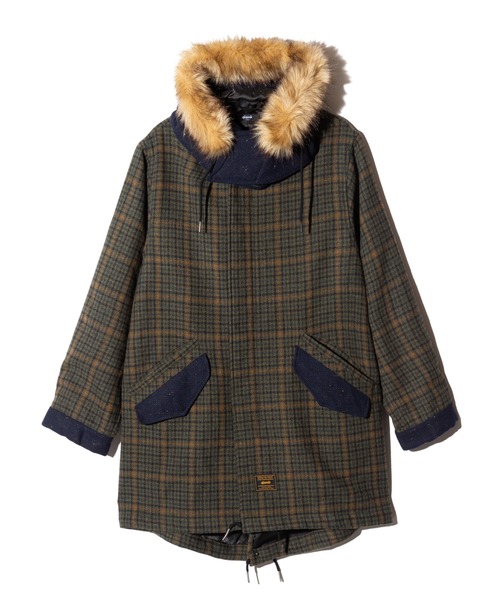glamb(グラム)の「High Neck Mods Coat / ハイネックモッズコート(モッズコート・メンズ・グレー/グリーン/チャコール・S/M/L)」の6枚目の写真