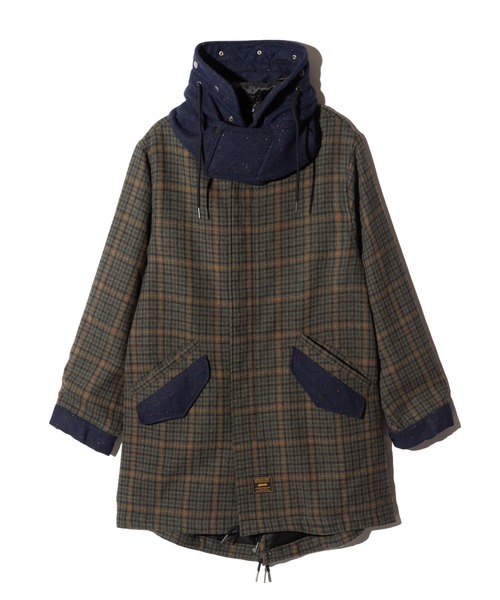 glamb(グラム)の「High Neck Mods Coat / ハイネックモッズコート(モッズコート・メンズ・グレー/グリーン/チャコール・S/M/L)」の10枚目の写真