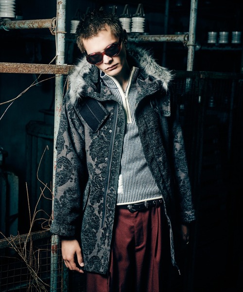 glamb(グラム)の「High Neck Mods Coat / ハイネックモッズコート(モッズコート・メンズ・グレー/グリーン/チャコール・S/M/L)」の21枚目の写真