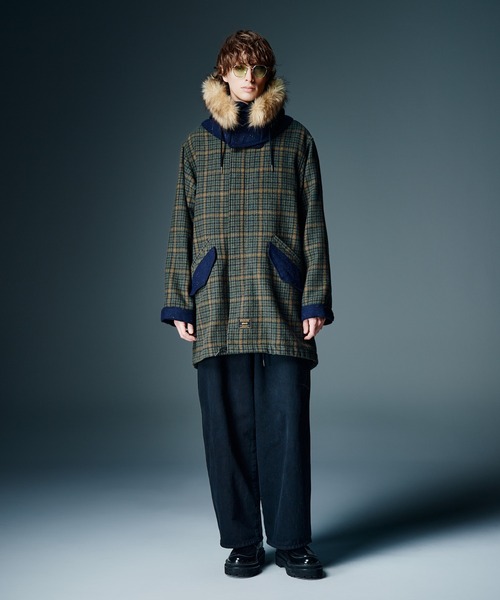 glamb(グラム)の「High Neck Mods Coat / ハイネックモッズコート(モッズコート・メンズ・グレー/グリーン/チャコール・S/M/L)」の17枚目の写真