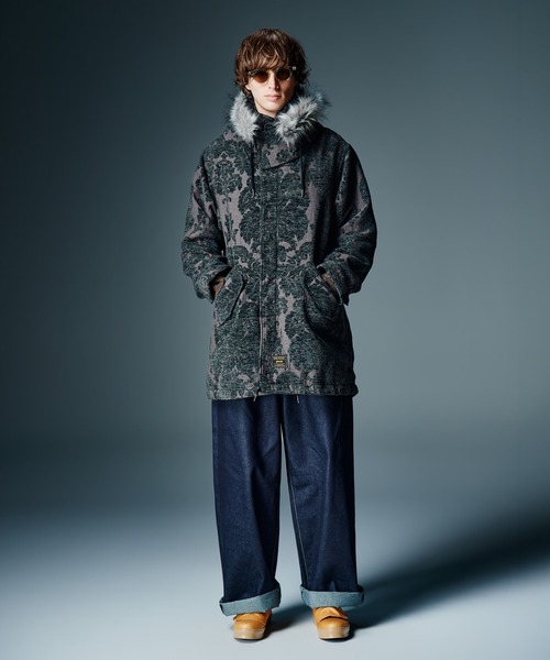 glamb(グラム)の「High Neck Mods Coat / ハイネックモッズコート(モッズコート・メンズ・グレー/グリーン/チャコール・S/M/L)」の15枚目の写真
