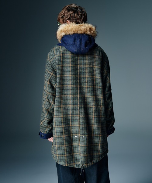 glamb(グラム)の「High Neck Mods Coat / ハイネックモッズコート(モッズコート・メンズ・グレー/グリーン/チャコール・S/M/L)」の13枚目の写真