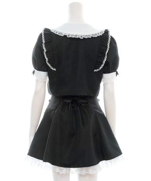 Secret Honey(シークレットハニー)の「ショート丈×スカパンセットアップ(セットアップ・レディース・ブラック/ブルー・MEDIUM)」の11枚目の写真