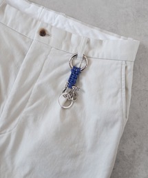 SENTI（センティ）の「BRAIDING LEATHER Ｗ RING KEYCHAIN / ブレーディング レザー ダブルリング キーチェーン（キーホルダー）」