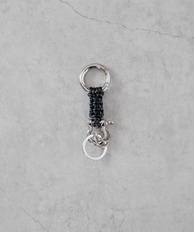SENTI（センティ）の「BRAIDING LEATHER Ｗ RING KEYCHAIN / ブレーディング レザー ダブルリング キーチェーン（キーホルダー）」