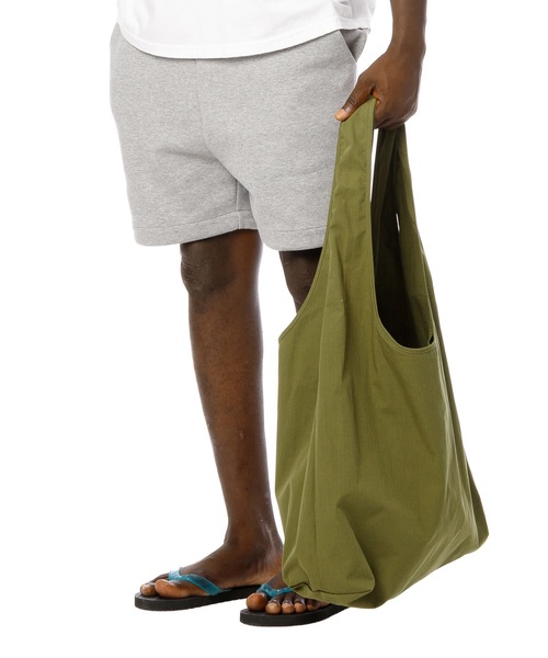 DAILY STANDARD by SANDINISTA(デイリースタンダードバイサンディニスタ)の「CORDURA Rip-Stop Packable Market Bag / コーデュラリップパッカブル仕様マーケットバッグ(エコバッグ/サブバッグ・メンズ・ブラック/オリーブ/ネイビー・FREE)」の2枚目の写真
