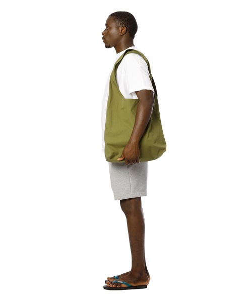DAILY STANDARD by SANDINISTA(デイリースタンダードバイサンディニスタ)の「CORDURA Rip-Stop Packable Market Bag / コーデュラリップパッカブル仕様マーケットバッグ(エコバッグ/サブバッグ・メンズ・ブラック/オリーブ/ネイビー・FREE)」の4枚目の写真