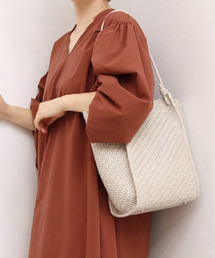 カシュカシュ cachecache / 縦型メッシュトート