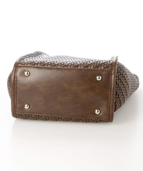 cache cache（カシュ カシュ）の「カシュカシュ cachecache / 縦型メッシュトート（トートバッグ・レディース・ブラック/アイボリー/チョコ・FREE）」の10枚目の写真