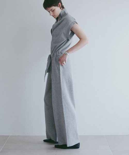 MANOF(マノフ)の「KNIT ZIP ALL IN ONE(つなぎ/オールインワン・レディース・グレー/ブラック/ホワイト・M/S)」の8枚目の写真