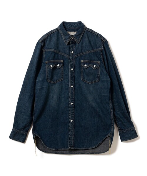 REMI RELIEF（レミレリーフ）の「【イベント限定】【別注】REMI RELIEF / Denim Western shirt Classic Fit Wash（シャツ/ブラウス・メンズ・ブルー・XXX-LARGE/XX-LARGE/X-LARGE/LARGE/MEDIUM/SMALL）」の2枚目の写真