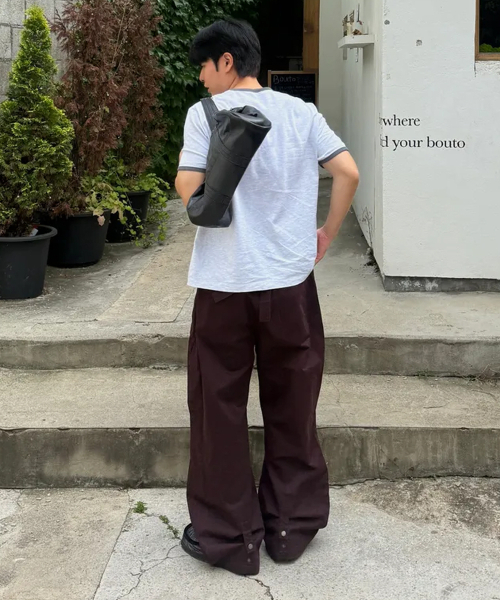 INTEMPOMOOD(インテンポムード)の「ファイヤーワークワイドパンツ_バーガンディ(その他パンツ・メンズ・バーガンディー・MEDIUM/LARGE/X-LARGE)」の6枚目の写真