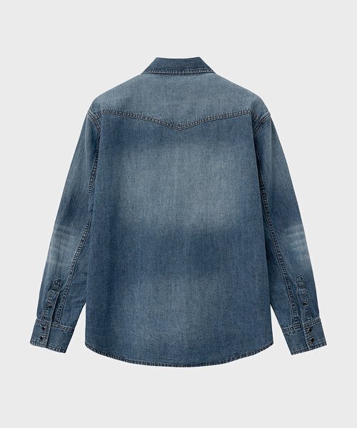 NOIRER(ノイア)の「クラシックウエスタンデニムシャツ(ブルー)(シャツ/ブラウス・メンズ・その他・48/50/52)」の9枚目の写真
