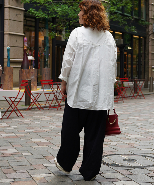 JOURNAL STANDARD LUXE(ジャーナルスタンダード ラックス)の「スジャータコットン タックパンツ(その他パンツ・レディース・ブラック/ベージュ・FREE)」の12枚目の写真