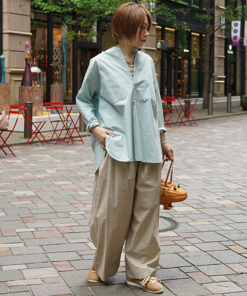 JOURNAL STANDARD LUXE(ジャーナルスタンダード ラックス)の「スジャータコットン タックパンツ(その他パンツ・レディース・ブラック/ベージュ・FREE)」の13枚目の写真