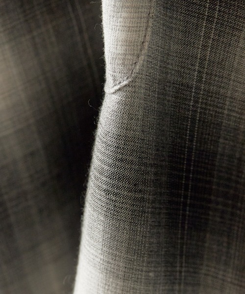DAN RIVER(ダンリバー )の「DAN RIVER/ダンリバー 60S OMBRE LOOP COLLAR S/S SHIRTS オンブレチェック チェックシャツ 半袖 秋 秋服 2026年秋冬(シャツ/ブラウス・メンズ・グレー/グレー系・S/M/L)」の3枚目の写真