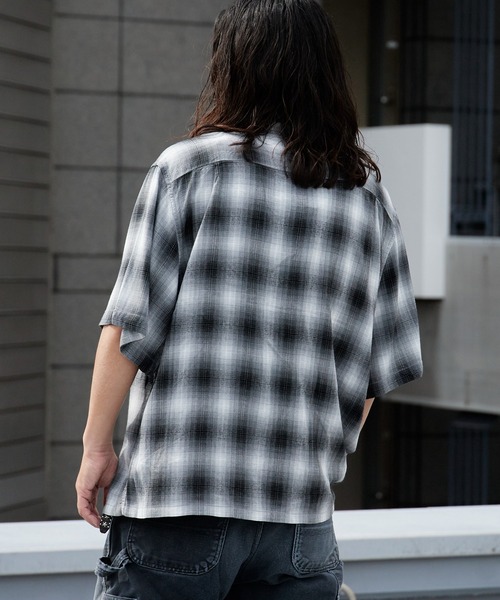 DAN RIVER(ダンリバー )の「DAN RIVER/ダンリバー 60S OMBRE LOOP COLLAR S/S SHIRTS オンブレチェック チェックシャツ 半袖 秋 秋服 2026年秋冬(シャツ/ブラウス・メンズ・グレー/グレー系・S/M/L)」の20枚目の写真