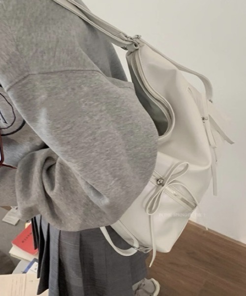 boemy（ボエミー）の「3wayリボン ショルダーバッグ（ショルダーバッグ・レディース・シルバー/ピンク/アイボリー/ブラック・FREE）」の22枚目の写真
