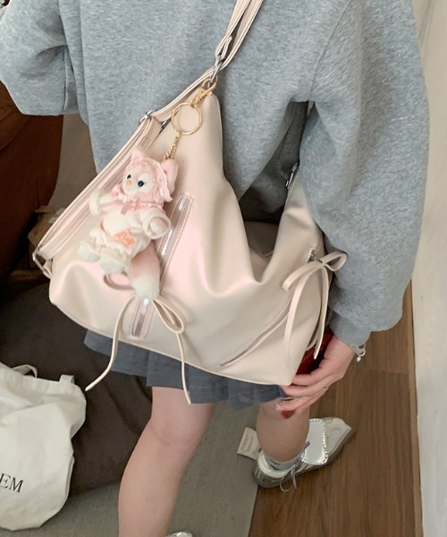 boemy（ボエミー）の「3wayリボン ショルダーバッグ（ショルダーバッグ・レディース・シルバー/ピンク/アイボリー/ブラック・FREE）」の20枚目の写真