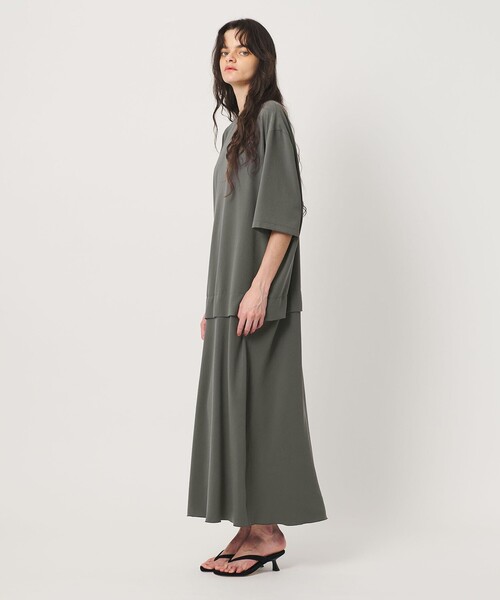 H BEAUTY&YOUTH UNITED ARROWS(エイチビューティーアンドユースユナイテッドアローズ)の「<H>ジョーゼット ロングドレス(ワンピース・レディース・グレー系/ブラック・S/M)」の3枚目の写真