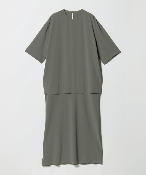 H BEAUTY&YOUTH UNITED ARROWS(エイチビューティーアンドユースユナイテッドアローズ)の「<H>ジョーゼット ロングドレス(ワンピース・レディース・グレー系/ブラック・S/M)」の6枚目の写真
