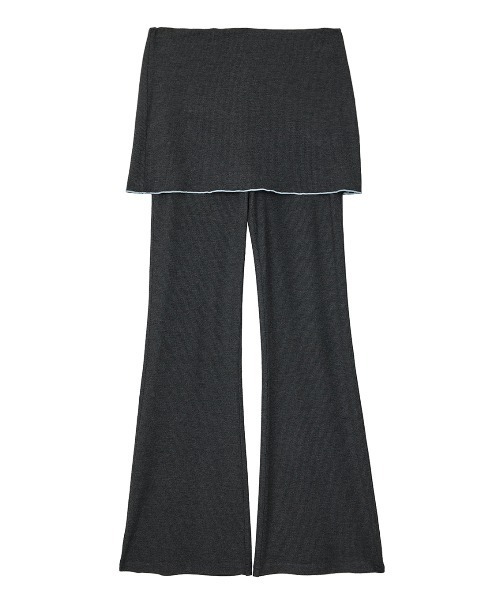 ELCHELE(エルチェレ)の「MELLOW RIB SKIRT PANTS(その他パンツ・レディース・ダークグレー/オレンジ・38/36)」の7枚目の写真