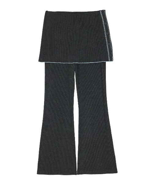 ELCHELE(エルチェレ)の「MELLOW RIB SKIRT PANTS(その他パンツ・レディース・ダークグレー/オレンジ・38/36)」の8枚目の写真