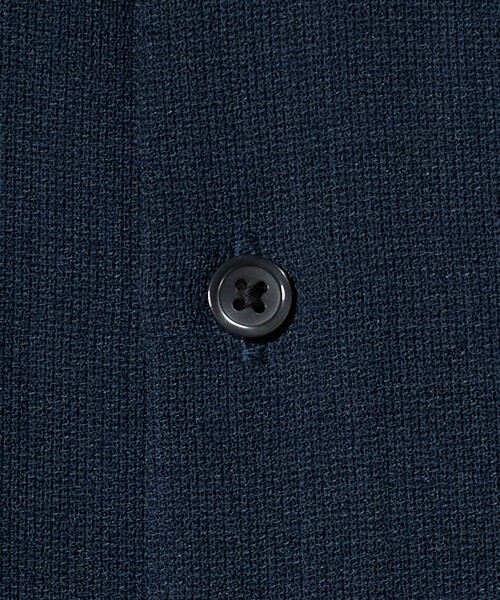 A DAY IN THE LIFE UNITED ARROWS(アデイインザライフユナイテッドアローズ)の「リネンライク メッシュ リラックス バンドカラーシャツ-吸水速乾・通気性-<A DAY IN THE LIFE>(シャツ/ブラウス・メンズ・ベージュ/ネイビー/ライトブルー・M/L)」の8枚目の写真