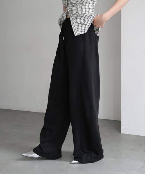 tiptop(ティップトップ)の「裏毛カーブパンツ(スウェットパンツ・レディース・ブラック系その他/グレー/ブラック・FREE)」の8枚目の写真