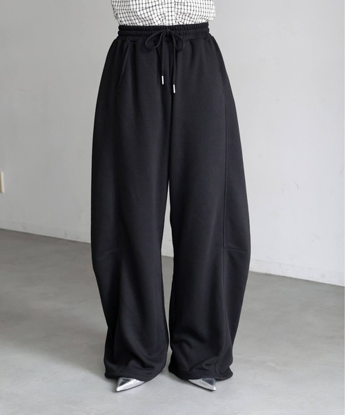 tiptop(ティップトップ)の「裏毛カーブパンツ(スウェットパンツ・レディース・ブラック系その他/グレー/ブラック・FREE)」の19枚目の写真