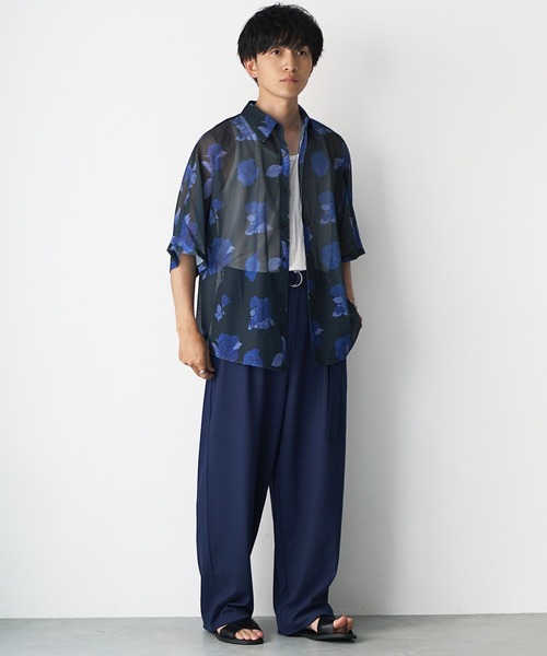 MinoriTY(マイノリティ)の「【MinoriTY】ストラクチャーベルト付きワイドパンツ メンズ 夏服 ユニセックス(その他パンツ・メンズ・ブルー/ライトグレー/ブラック・M/L/S)」の8枚目の写真