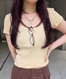 Ameri（アメリ）の「MEDI FRUIT DYED CUT TOP（Tシャツ/カットソー）」