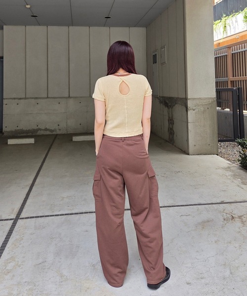Ameri（アメリ）の「MEDI FRUIT DYED CUT TOP（Tシャツ/カットソー・レディース・ピンク/ブルー/イエロー・FREE）」の22枚目の写真