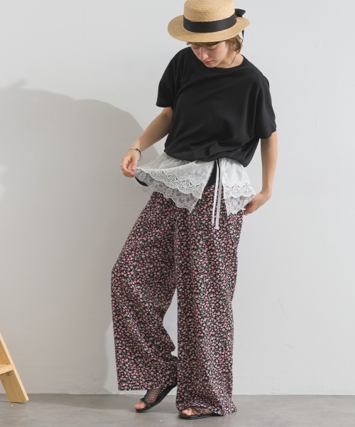 le colis（ルコリ）の「ヴィンテージ ロゴ プリント ポンチョ 半袖 チュニック（Tシャツ/カットソー・レディース・オフホワイト/ブラック/ブルー・FREE）」の21枚目の写真