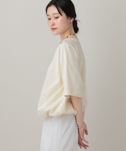 A part by（アパートバイ）の「【WEB限定】スソドロストTee（Tシャツ/カットソー・レディース・オフホワイト/ブラウン/ピンク系その他・FREE）」の11枚目の写真