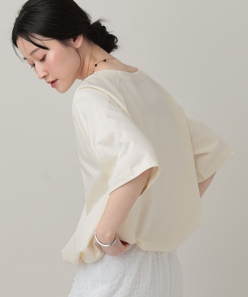 A part by（アパートバイ）の「【WEB限定】スソドロストTee（Tシャツ/カットソー・レディース・オフホワイト/ブラウン/ピンク系その他・FREE）」の12枚目の写真