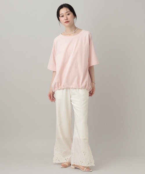 A part by（アパートバイ）の「【WEB限定】スソドロストTee（Tシャツ/カットソー・レディース・オフホワイト/ブラウン/ピンク系その他・FREE）」の20枚目の写真